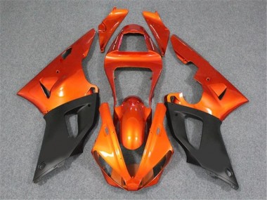 00-01 Orange Black Yamaha YZF R1 Motorcycle Fairings