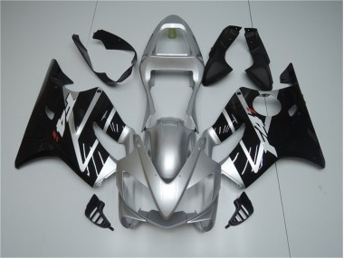 01-03 Silver Black Honda CBR600 F4i Motorcycle Fairings