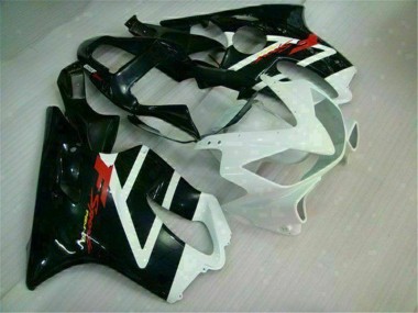 01-03 White Black Honda CBR600 F4i Motorcycle Fairing