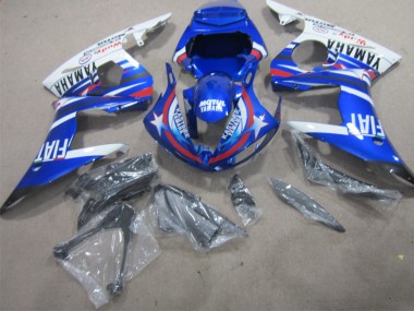 02-03 Blue White Motul Fiat Yamaha YZF R1 Motorcycle Fairing