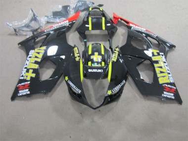 03-04 Black Rizla Suzuki GSXR 1000 Motorcycle Fairings