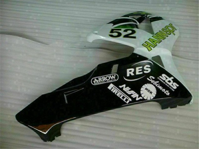 03-04 Green White Black Honda CBR600RR Motorcycle Fairings