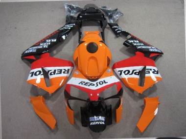 03-04 Orange Black Repsol Honda CBR600RR Motorcycle Fairings
