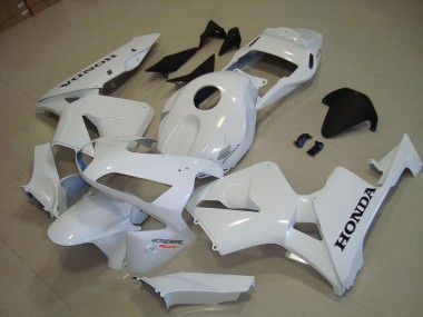 03-04 White Black Decal Honda CBR600RR Motorcycle Fairings