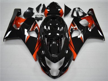 04-05 Orange Black Suzuki GSXR 600/750 Motorcycle Fairing