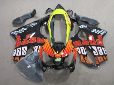 04-07 Black Red 46 Honda CBR600 F4i Motorcycle Fairings