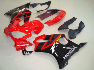 04-07 Black Red Honda CBR600 F4i Motorcycle Fairings