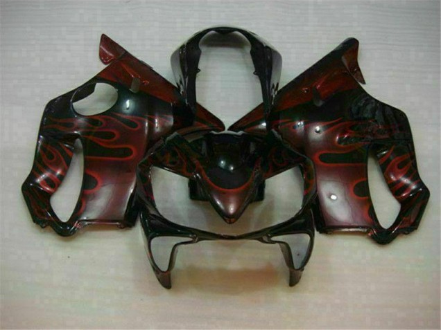 04-07 Red Flame Honda CBR600 F4i Motorcycle Fairings