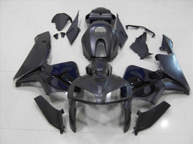 05-06 Matte Black Skull Honda CBR600RR Motorcycle Fairings