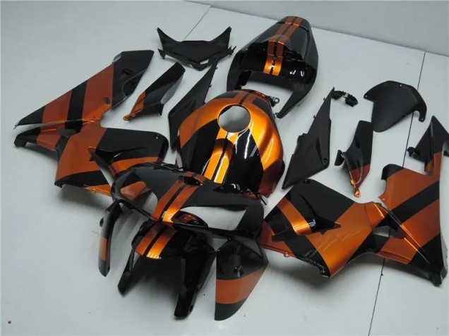 05-06 Orange Black Honda CBR600RR Motorcycle Fairing Kits 05-06 Orange Black Honda CBR600RR Motorcycle Fairing Kits