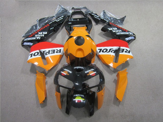 05-06 Orange Black Repsol Honda CBR600RR Motorcycle Fairings 05-06 Orange Black Repsol Honda CBR600RR Motorcycle Fairings
