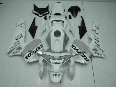 05-06 White Honda CBR600RR Aftermarket Motorcycle Fairing