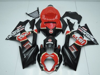 07-08 Matte Lucky Strike Suzuki GSXR 1000 Motorcycle Fairings