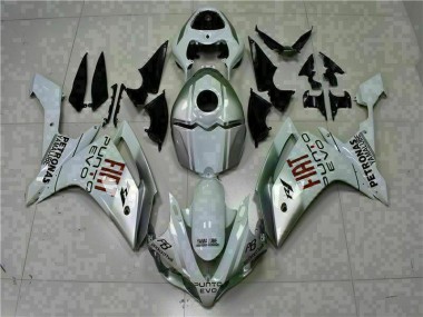 07-08 White Yamaha YZF R1 Motorcycle Fairing Kits & Plastic