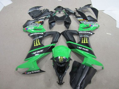 08-10 Black Green Monster Kawasaki ZX10R Motorcycle Fairings