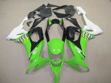 08-10 Black Green Ninja Kawasaki ZX10R Motorcycle Fairings