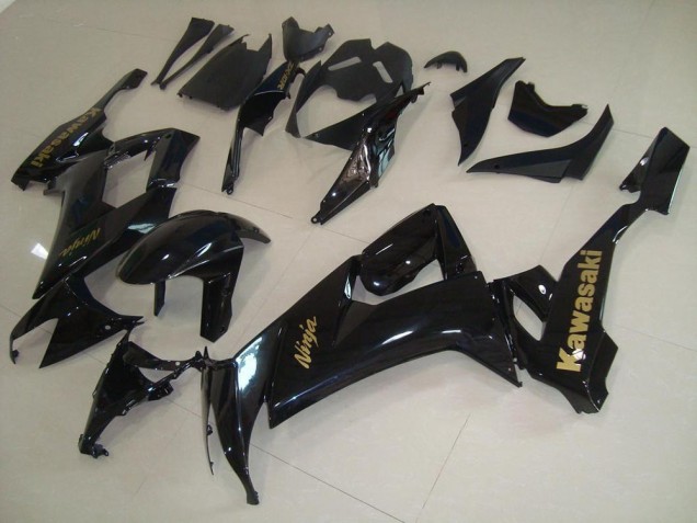 08-10 Glossy Black with Gold Sticker Kawasaki ZX10R Motorcycle Fairings 08-10 Glossy Black with Gold Sticker Kawasaki ZX10R Motorcycle Fairings