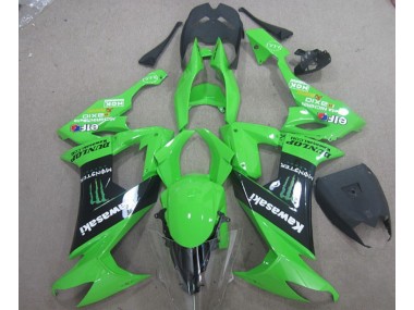 08-10 Green Black Monster Kawasaki ZX10R Motorcycle Fairings