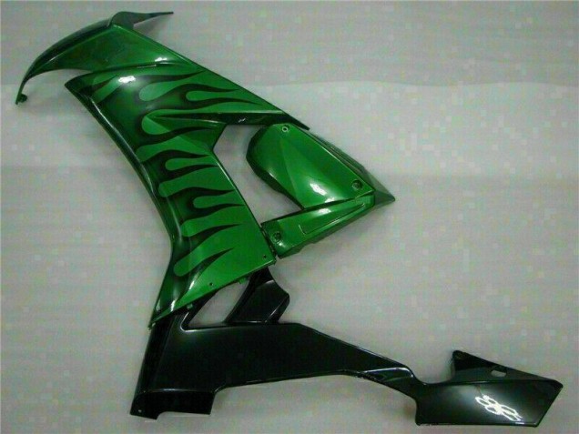08-10 Green Flame Kawasaki ZX10R Motorcycle Fairings 08-10 Green Flame Kawasaki ZX10R Motorcycle Fairings