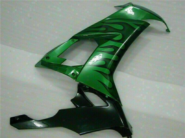 08-10 Green Flame Kawasaki ZX10R Motorcycle Fairings 08-10 Green Flame Kawasaki ZX10R Motorcycle Fairings