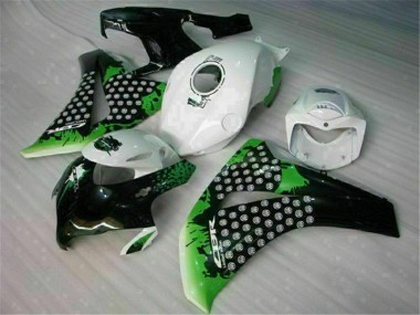 08-11 Green White Honda CBR1000RR Motorcycle Fairings