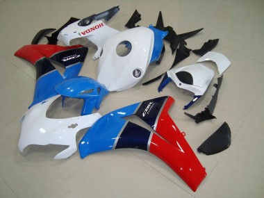 08-11 White Blue Red Honda CBR1000RR Motorcycle Fairings