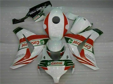 08-11 White Red Honda CBR1000RR Motorcycle Fairing