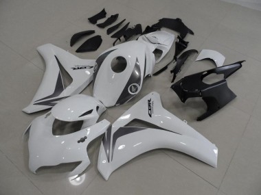 08-11 White and Grey Honda CBR1000RR Motorcycle Fairings