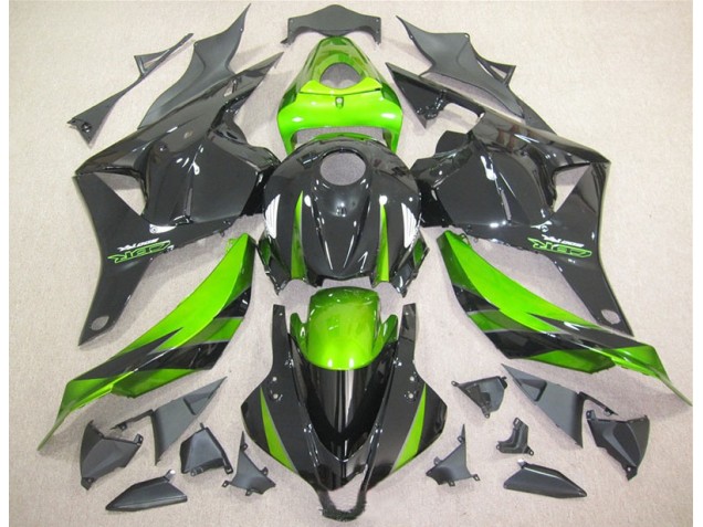 09-12 Black Green Honda CBR600RR Motorcycle Fairing 09-12 Black Green Honda CBR600RR Motorcycle Fairing