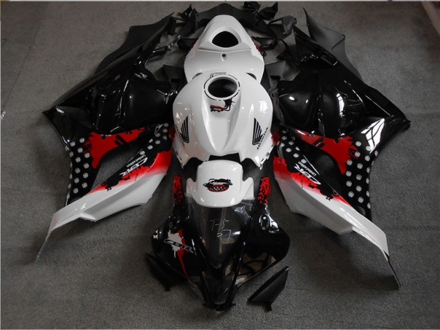 09-12 Black White Red Honda CBR600RR Motorcycle Fairings 09-12 Black White Red Honda CBR600RR Motorcycle Fairings