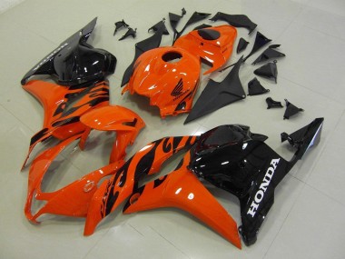 09-12 Orange Black Honda CBR600RR Motorcycle Fairings