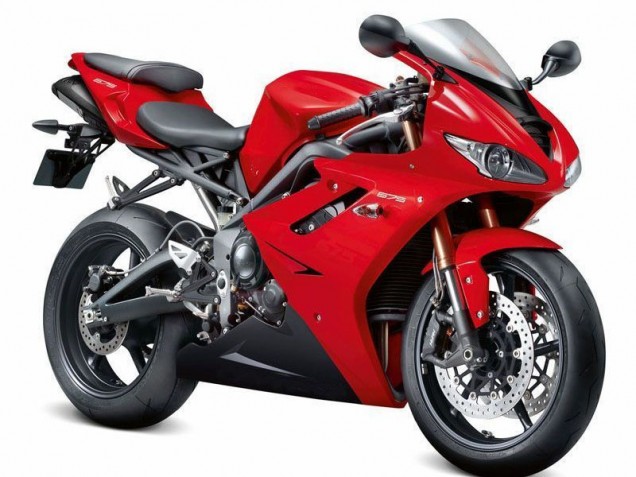 09-12 Red Black Triumph Daytona 675 Triple Motorcycle Fairings 09-12 Red Black Triumph Daytona 675 Triple Motorcycle Fairings
