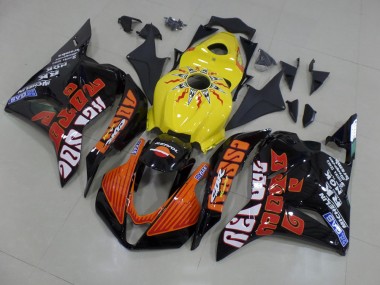 09-12 Yellow Rossi Race Honda CBR600RR Motorcycle Fairings