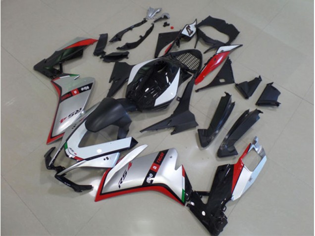 11-18 Black Silver Red Aprilia RS4 50 125 Motorcycle Bodywork 11-18 Black Silver Red Aprilia RS4 50 125 Motorcycle Bodywork