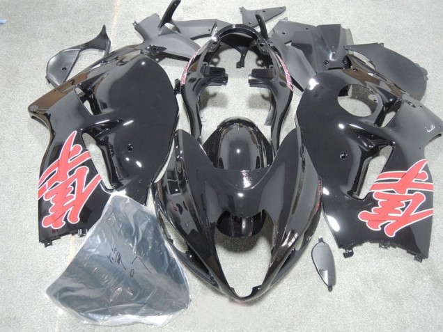 96-07 Black Red Decal Suzuki GSXR 1300 Hayabusa Motorcycle Fairings 96-07 Black Red Decal Suzuki GSXR 1300 Hayabusa Motorcycle Fairings