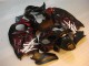96-07 Black Red Flame Suzuki GSXR 1300 Hayabusa Motorcycle Fairings 96-07 Black Red Flame Suzuki GSXR 1300 Hayabusa Motorcycle Fairings
