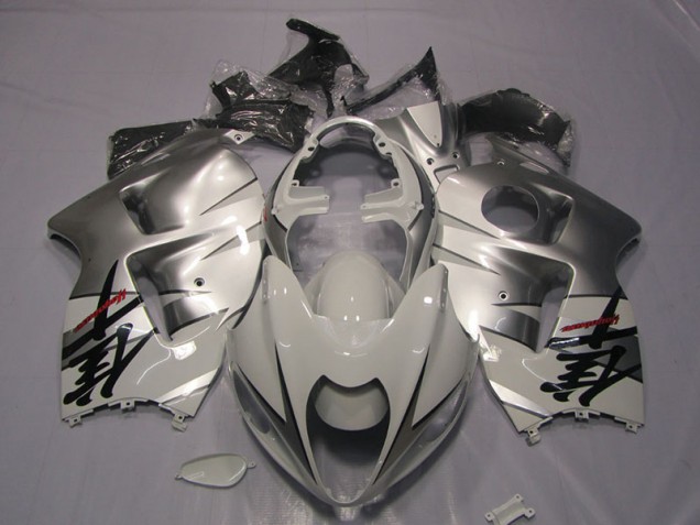 96-07 White Black Decal Suzuki GSXR 1300 Hayabusa Motorcycle Fairings 96-07 White Black Decal Suzuki GSXR 1300 Hayabusa Motorcycle Fairings
